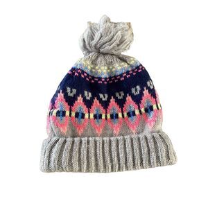 SO Winter Hat Pompom Polyester Knit Crochet Pom Faux Fur Cap Furry Fuzzy